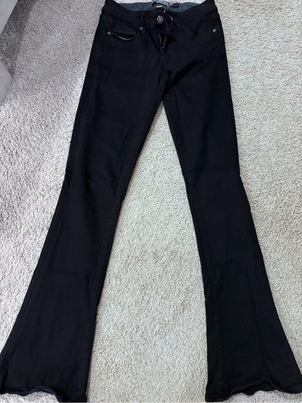 PAIGE Black Boot-Cut Jeans